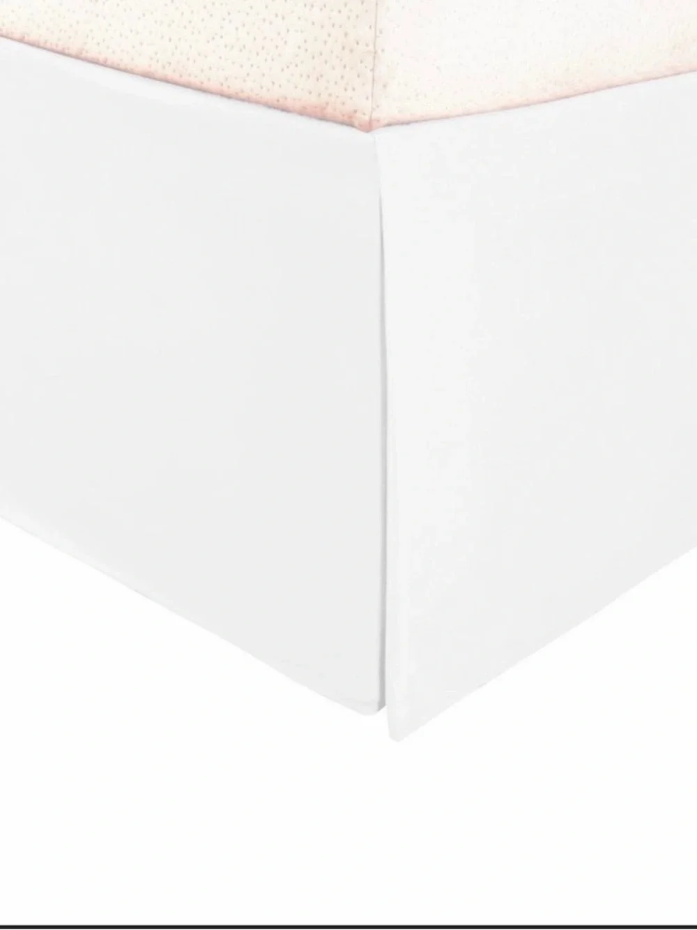 Threshold Wrinkle-Resistant King Bedskirt - White 15‎ inch drop